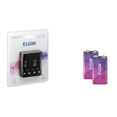 Imagem de Carregador Usb de Pilhas Elgin com 2 Baterias 9 volts