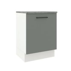 Imagem de Balcão Madesa Agata 60 Cm 1 Porta Branco Cinza