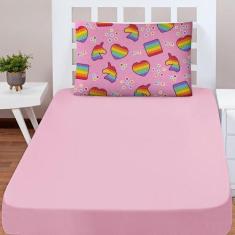 Imagem de Jogo Cama Lençol Shine Solteiro 2Pçs Pop It Rosa - Casa Scarpa
