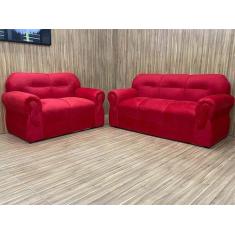 Imagem de Sofá 2 e 3 Lugares Vermelho 608 Viena - Alpoim