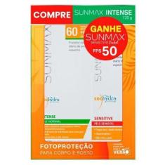 Imagem de Kit Protetor Solar Sunmax Intense Fps60 120G + Sensitive Po - Megalabs