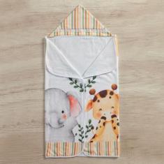 Imagem de Toalha De Banho Tematica Para Bebe Com Capuz - Miguel Baby, Savana