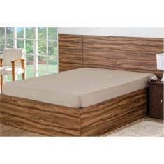 Imagem de Lençol Avulso 1 Peça Solteiro com Elástico Cáqui