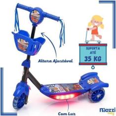 Imagem de Patinete Azul Infantil Musical Corrida Divertida Cestinha Dm