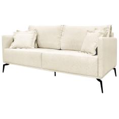 Imagem de Sofa Liv 3 Lugares 220cm Pes Aço Linho 234 Natural Ezz