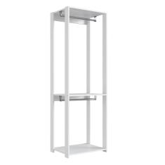 Imagem de Guarda Roupa Closet 02 Cabideiros 183x60cm Branco Proddy Branco
