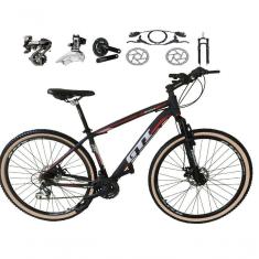 Imagem de Bicicleta Aro 29 Gti Roma Shimano Altus 24v Freio Disco Hidráulico - Preto-vermelho Tam.17