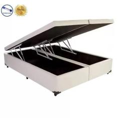 Imagem de Base Box Baú Queen Em Suede 46X198x158 - Veneza Estofados