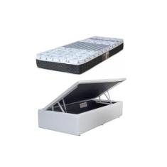 Imagem de Conjunto Cama Box Baú Solteiro + Colchão De Molas Casto0r 88X188x67 -