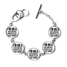 Imagem de DIYthinker Pulseira preta e verde inglesa com citação de perda de peso