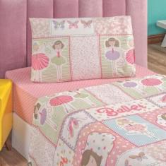 Imagem de Jogo De Lençol Solteiro Bailarina 3 Peças - Top Chick