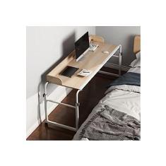Imagem de SilteD Estação de trabalho de computador Mesa sobreposta Mesa sobreposta com rodas Estação de trabalho em pé ajustável Bandeja de alimentos Mesa médica com rodinhas para cama de