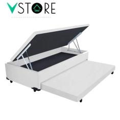 Imagem de Cama Box Baú Solteiro 3 em 1 Auxiliar Bicama 88x188x44cm Várias Cores