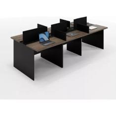 Imagem de Mesa Escritório Plataforma 6 Lugares 2,70X1,20 - Atacadão Dos Móveis E