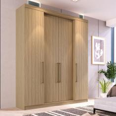 Imagem de Guarda Roupa Casal 220x180cm 4 Gavetas 4 Portas Berlim Edez Cedro
