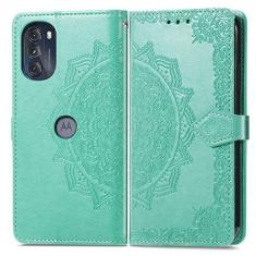 Imagem de COTDINFOR Compatível com Motorola Moto G 5G 2022 capa carteira de couro flip fecho magnético capa protetora à prova de choque com compartimentos para cartão e suporte para celular para Moto G 5G 2022.