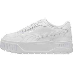 Imagem de PUMA Tênis feminino Karmen Ii Idol, Puma branco-puma branco-puma prata, 40