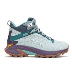 Imagem de Merrell Moab Speed 2 Tênis feminino de couro impermeável para caminhada, Cintura alta, 37