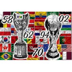 Imagem de Quebra-cabeça em MDF Taça da Copa do Mundo 2022 É nossa de 120 peças