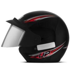 Imagem de Capacete Aberto Feminino Masculino Mixs Up, PRETO, 56