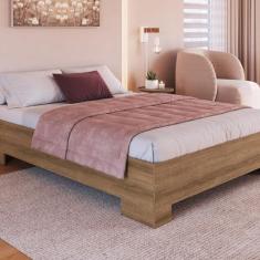 Imagem de Cama de Casal Box com Estrado Fixo 140 Xangai Mel