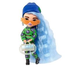 Imagem de Boneca Barbie Extra Minis Conjunto Verde com Emoji - Mattel