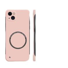 Imagem de Capa de telefone magnética sem moldura de pc duro para iphone 15 14 pro max 13 12 11 pro mini 14 plus capa fina fosca, rosa, para iphone 15 pro