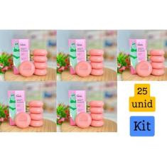 Imagem de Kit 5 caixas de sabonete Acerola e hibisco - Refrescante - Total 25 un