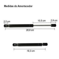 Imagem de Amortecedor Tampa Traseira Porta Malas Ford Fusion 2006 à 2012 Cinoy YN-AMFD006