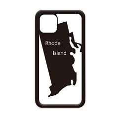 Imagem de Rhode Island USA Mapa contorno para iPhone 11 Pro Max Capa para Apple Mobile Case