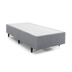 Imagem de Base Box Solteiro 88x188x28cm 2404 Meditare Herval Cinza