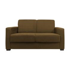 Imagem de Sofá Namoradeira Pequeno 2 Lugares Imperial Suede Cor:marrom Claro