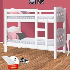 Imagem de Beliche Perola Branco - Com Colchão - Camas Fenix