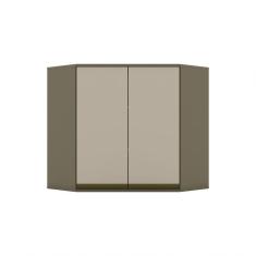 Imagem de Armário Aéreo Canto Oblíquo 02 Portas Connect Henn Duna Com Cristal