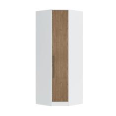Imagem de Guarda Roupa Modulado Requinte De Canto Com 1 Porta - Branco Line/Macadâmia