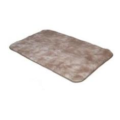 Imagem de Tapete Sala Peludo Quarto Felpudo 55 Cm X 1 M Bege