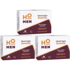 Imagem de 3Un Sabonete Corpo E Barba Antibacteriano Homen 90G Davene