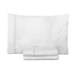 Imagem de Jogo de Lençol Versatile 100% Algodão Solteiro 3 Pçs 