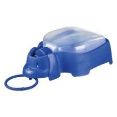Imagem de Bebedouro Portátil para Cães e Gatos de Plástico 250Ml Azul Sanremo