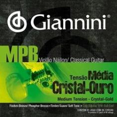 Imagem de Encordoamento para Violão Giannini GENWG Nylon Cristal Ouro