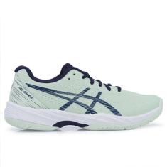 Imagem de Tênis Asics Gel Game 9 Verde Marinho e Branco