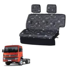 Imagem de Sofá Cama Caminhão Vw Delivery Euro 5 2018 Cab. Grande Cinza - Pampa