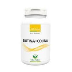 Imagem de Biotina + Colina - 60 Capsulas 625,5mg - Vital Natus