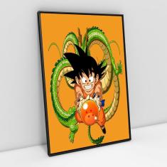 Quadro Decorativo Dragon Ball Goku Super Sayajin 1 Peça M23