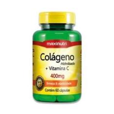 Imagem de Colágeno Hidrolisado + Vitamina C 400mg 60 Cáps - Maxinutri