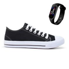 Imagem de Kit Tênis Casual All Colors Feminino + Relógio Digital Touch + Palmilh