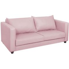 Imagem de Sofá 2 Lugares Lisboa Suede Rosa Bebê