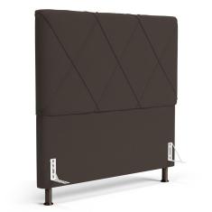 Imagem de Cabeceira Cama Box Casal Queen Size Mel 160cm Com Frame Suede Marrom - Desk Design