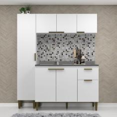 Imagem de Cozinha Compacta Iara 7 Portas 1 Gaveta Branco - Jcarvalho