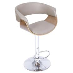 Imagem de Banqueta Bella Ana em PU Base Giratória e Ajuste de Altura - Tatu Bola